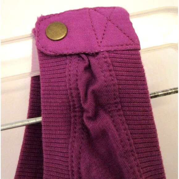 BSK Casual Connection by Bershka Women One Shoulder Top - Med. Cotton Purple NWT - Picture 5 of 16